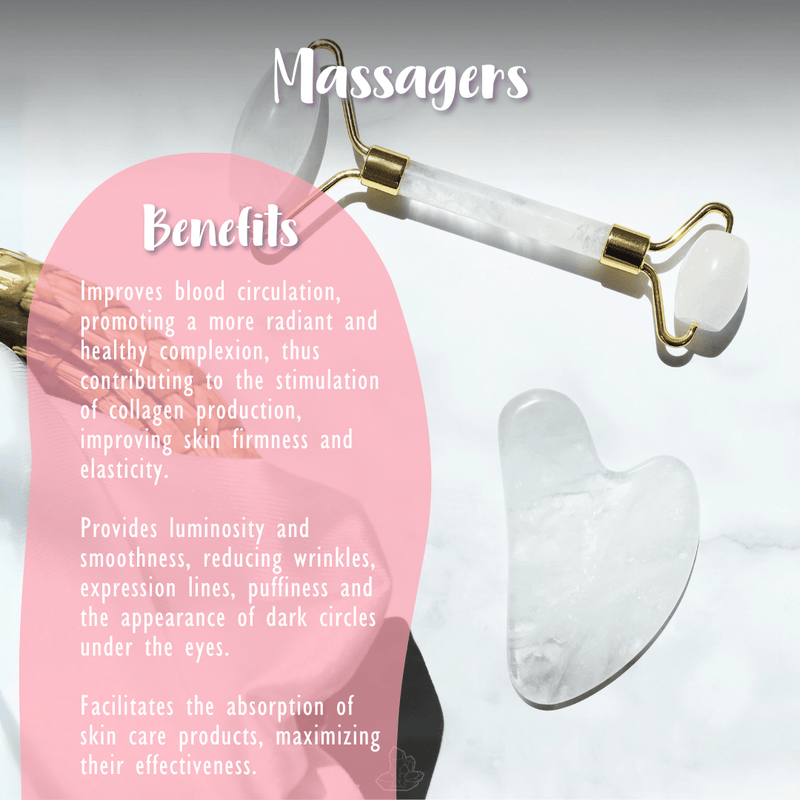 Gua Sha Rosenquarz - Massagegerät