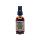 Braune Sprühflasche mit PAAVANI Anti-Juckreiz-Mittel für Gifteiche und Efeu.