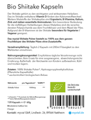 Bio Shiitake Kapseln 120 Stück - Vegan