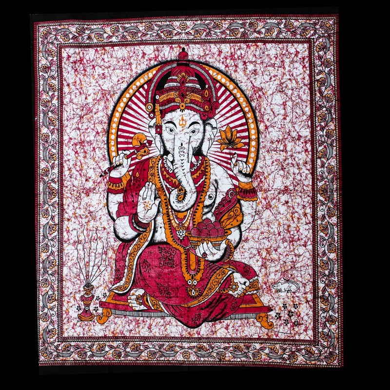 Wandbehang Ritualtuch „Protection of Ganesh“ aus Baumwolle