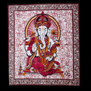 Wall hanging ritual cloth "Protection of Ganesh" made of cotton