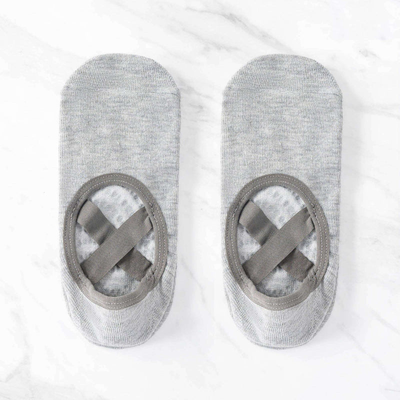 Chaussettes de yoga antidérapantes Myga noires