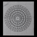 Wall hanging ritual cloth “Elephant Mandala” made of cotton 140x210cm