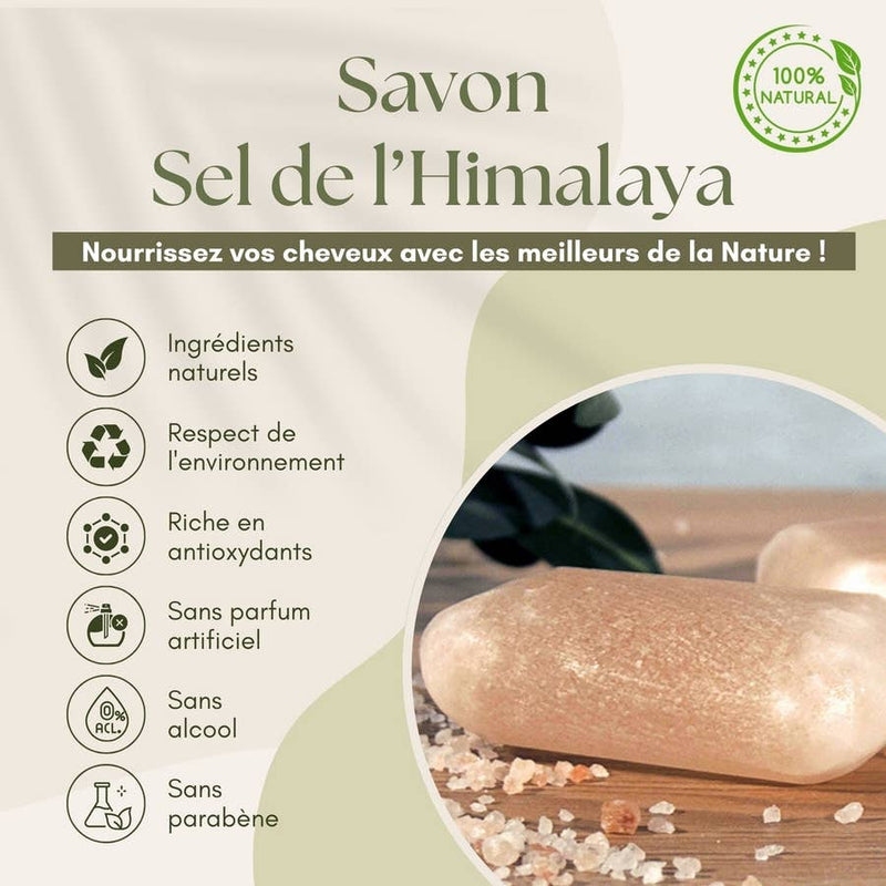 Zen'Arome - Savon naturel au sel de l'Himalaya - Exfoliant et nettoyant