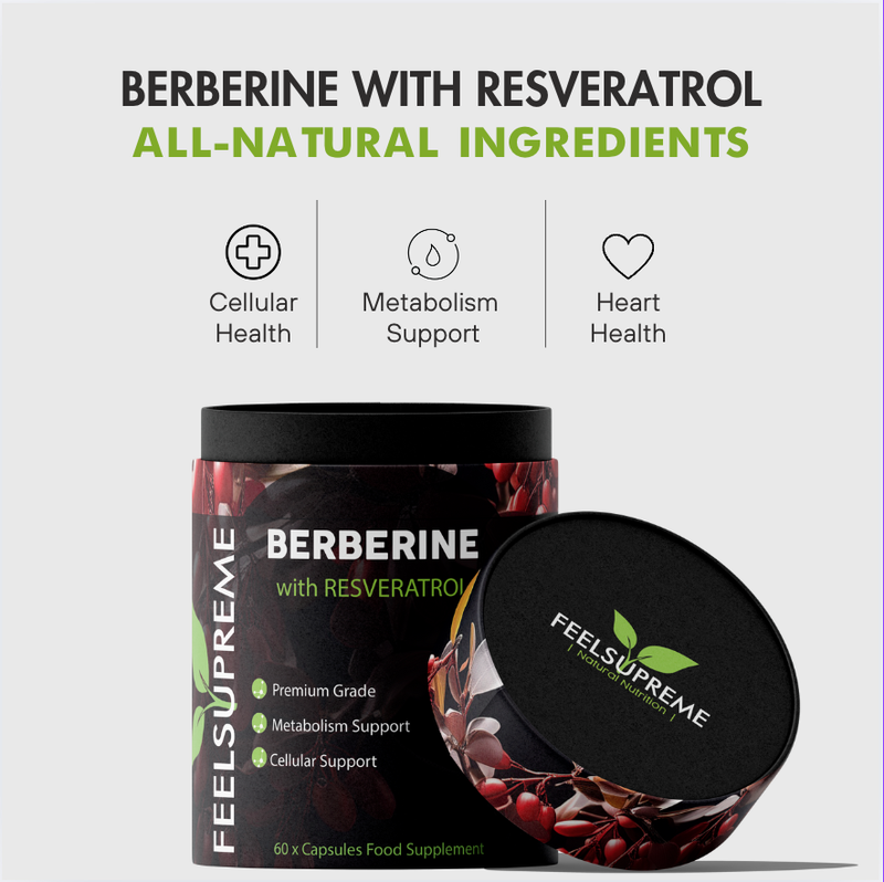 Berberin- und Resveratrol-Supplement | Metabolismus und Langlebigkeit