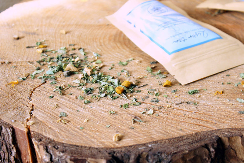 Detox tea for liver, gallbladder and pancreas with medicinal herbs