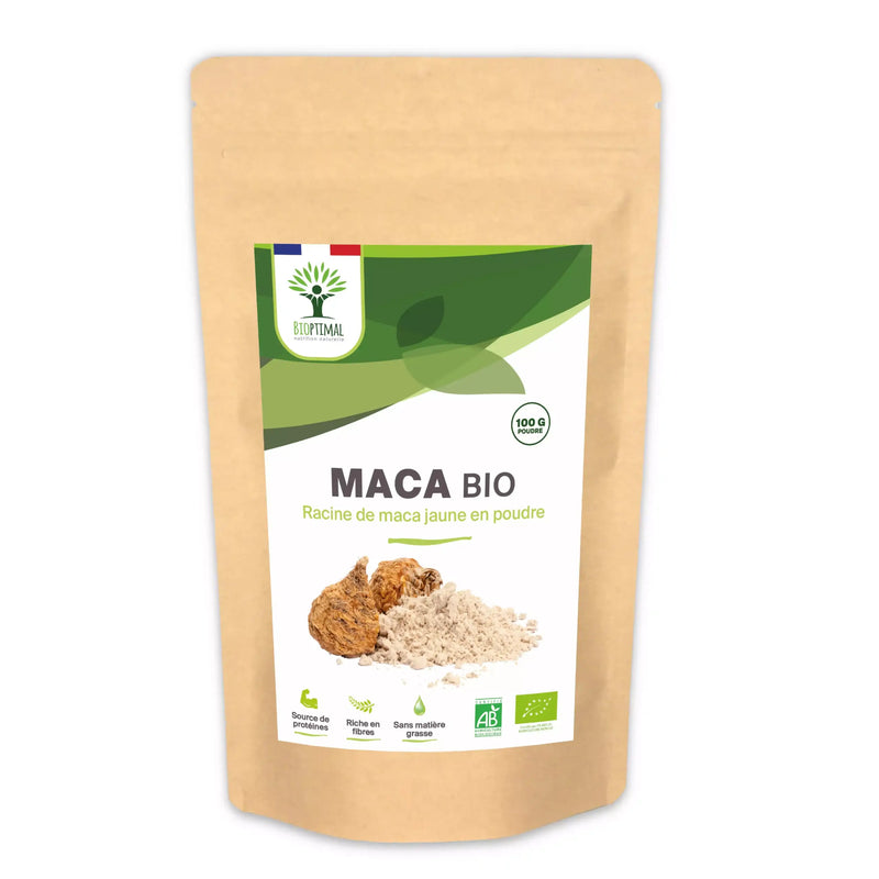 Bio-Maca-Pulver - Leistungsfähigkeit, Vitalität, Libido, Fruchtbarkeit - Vegan