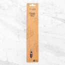 Versilberte Halskette — Anhänger aus lila Achat