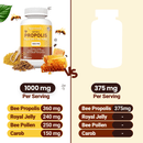 Natürliches Propolis, Royal Jelly Bee 1000 mg zur Unterstützung des Immunsystems