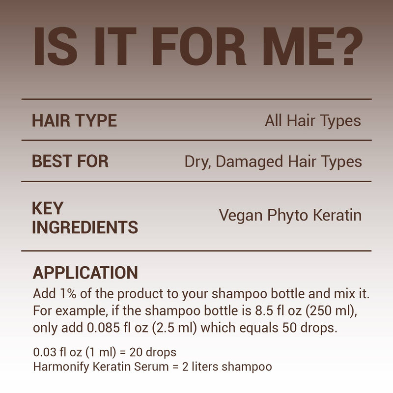 HARMONIFY - HARMONIFY Reines Phyto-Keratin-Serum für Haare, 20 ml