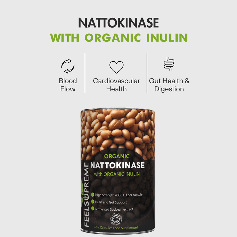 Nattokinase biologique avec inuline