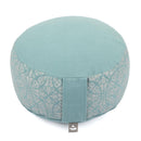 Meditationskissen RONDO Maharaja Collection Raja mineral blue/silber, Dinkel
