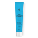 Blaue Tube 'Acide Hyaluronique Intense' von Institut Claude Bell, 50 ml, mit Lifting-Effekt und Anti-Falten-Vorteilen, auf weißem Hintergrund.