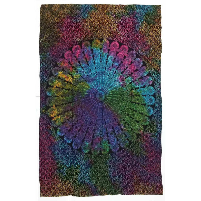 Floraler Mandala-Wandteppich Ritualtuch