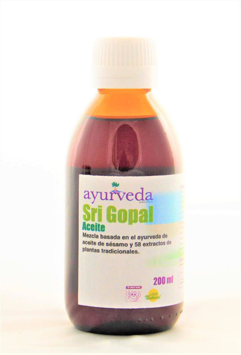 Ayurveda Auténtico Sri Gopal Öl – Heißes Pflanzenöl mit rotem Sandelholz