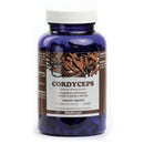  Eine dunkelblaue ErbaVoglio-Flasche mit weißem Verschluss, die 140 Cordyceps (Cordyceps Sinensis micelium) pflanzliche Kapseln enthält und als pflanzenbasiertes Nahrungsergänzungsmittel („Integratore alimentare a base di piante e derivati“) gekennzeichnet ist.