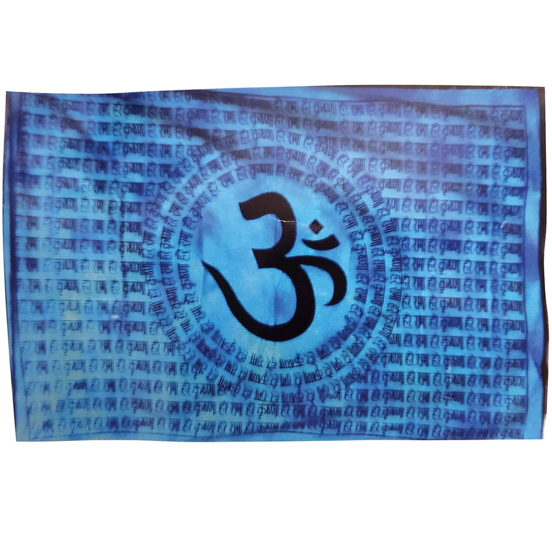 Wandteppich, Ritualtuch Mantra Om Symbol – Böhmischer Boho-Stil - 213 x 137 cm