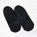 Rückenfreie Yoga-Socken mit Kreuzriemen und Griffen — rutschfest