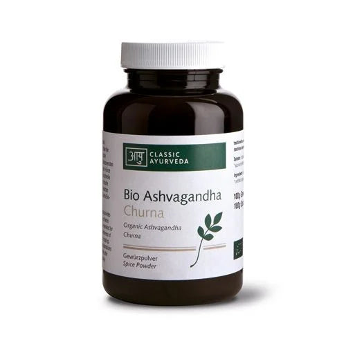 Ashwagandha Churna, Bio - Hochwertiges Ayurveda-Pulver mit Withanoliden Ashvagandha