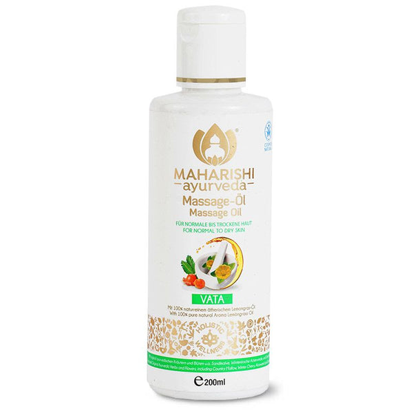 Ayurvedic massage oil Vata, BDIH – relaxation and care for dry skin