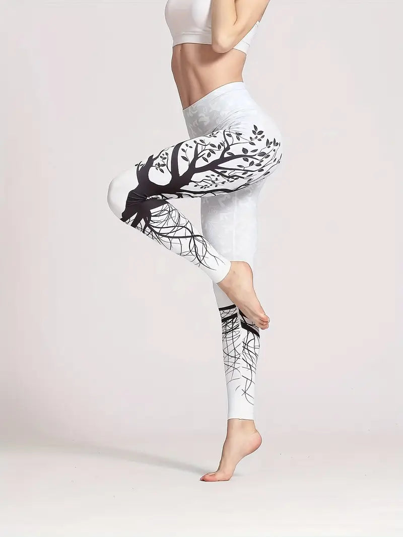 Legging de yoga taille haute avec de beaux motifs