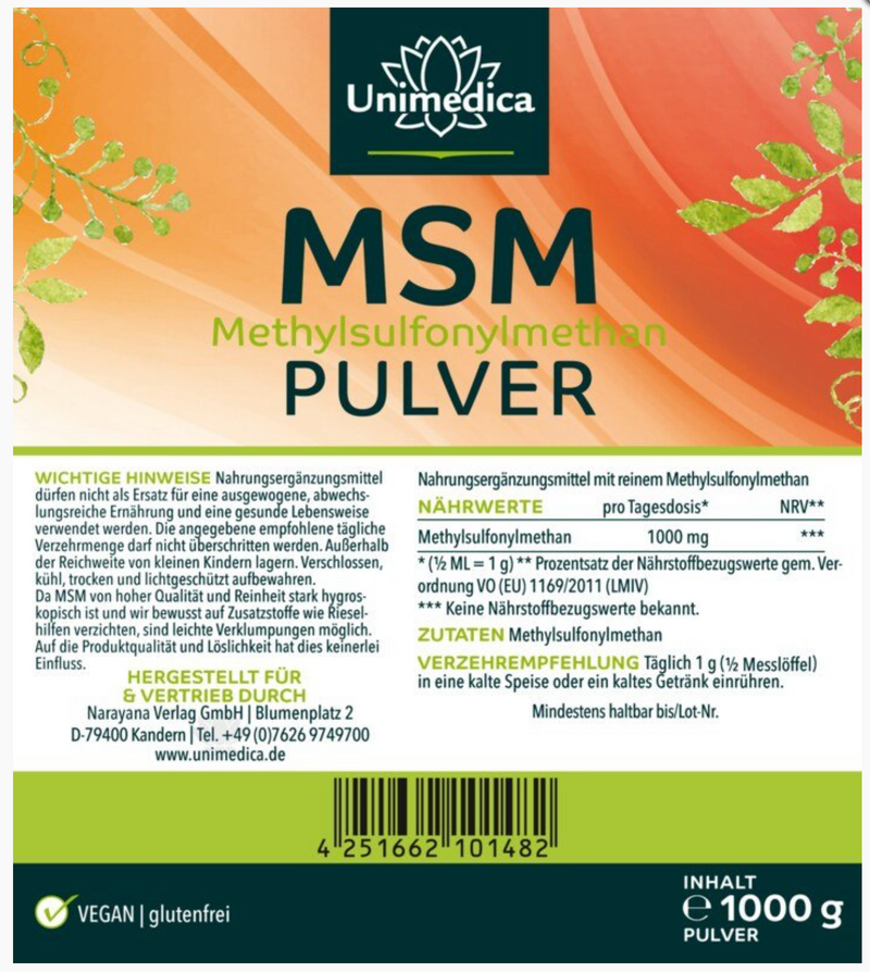 MSM Pulver 1000 g