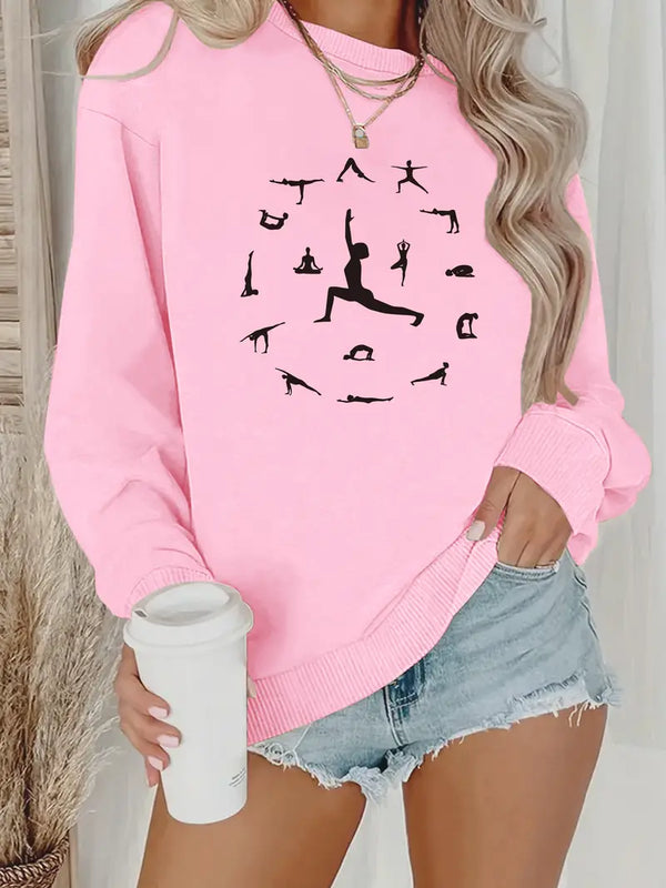 Women's yoga pullover sweatshirt