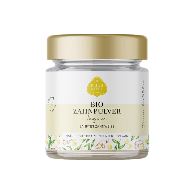 Eliah Sahil Zahnpulver Ingwer, sanftes Zahnweiss, Austria Bio Garantie 45g