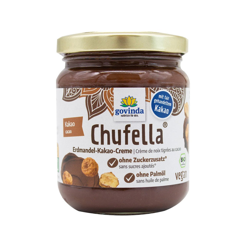 Crème au chocolat aux noix tigrées Govinda Chufella, bio UE