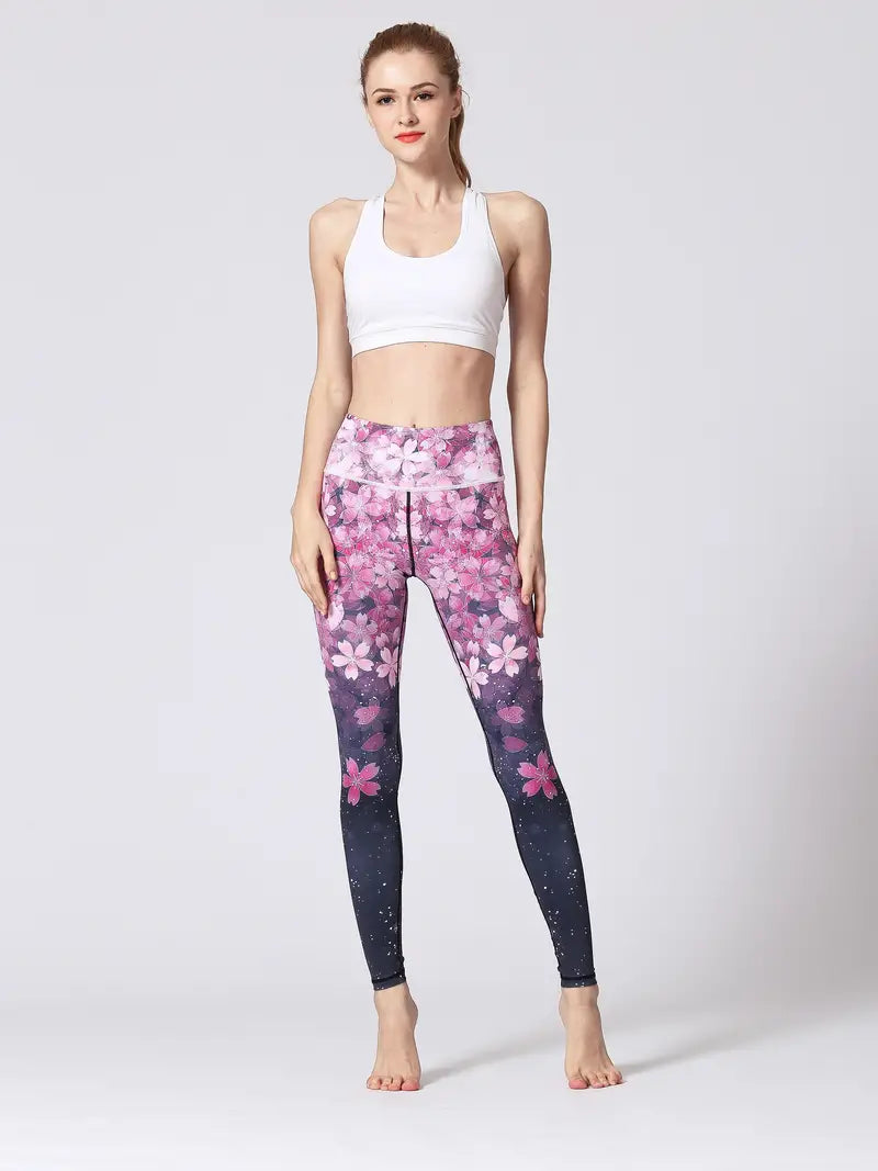 Legging de yoga taille haute avec de beaux motifs