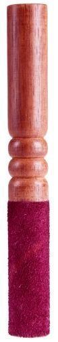 Klangstab mit Leder, weinrot für Klangschalen