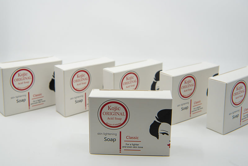 Savon éclaircissant Kojie San 65 g x 3 - Acné, taches de rousseur, boutons