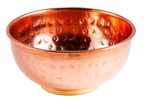 hammered copper bowl for smoking