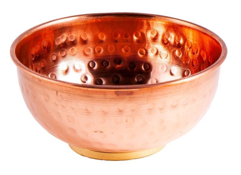 hammered copper bowl for smoking