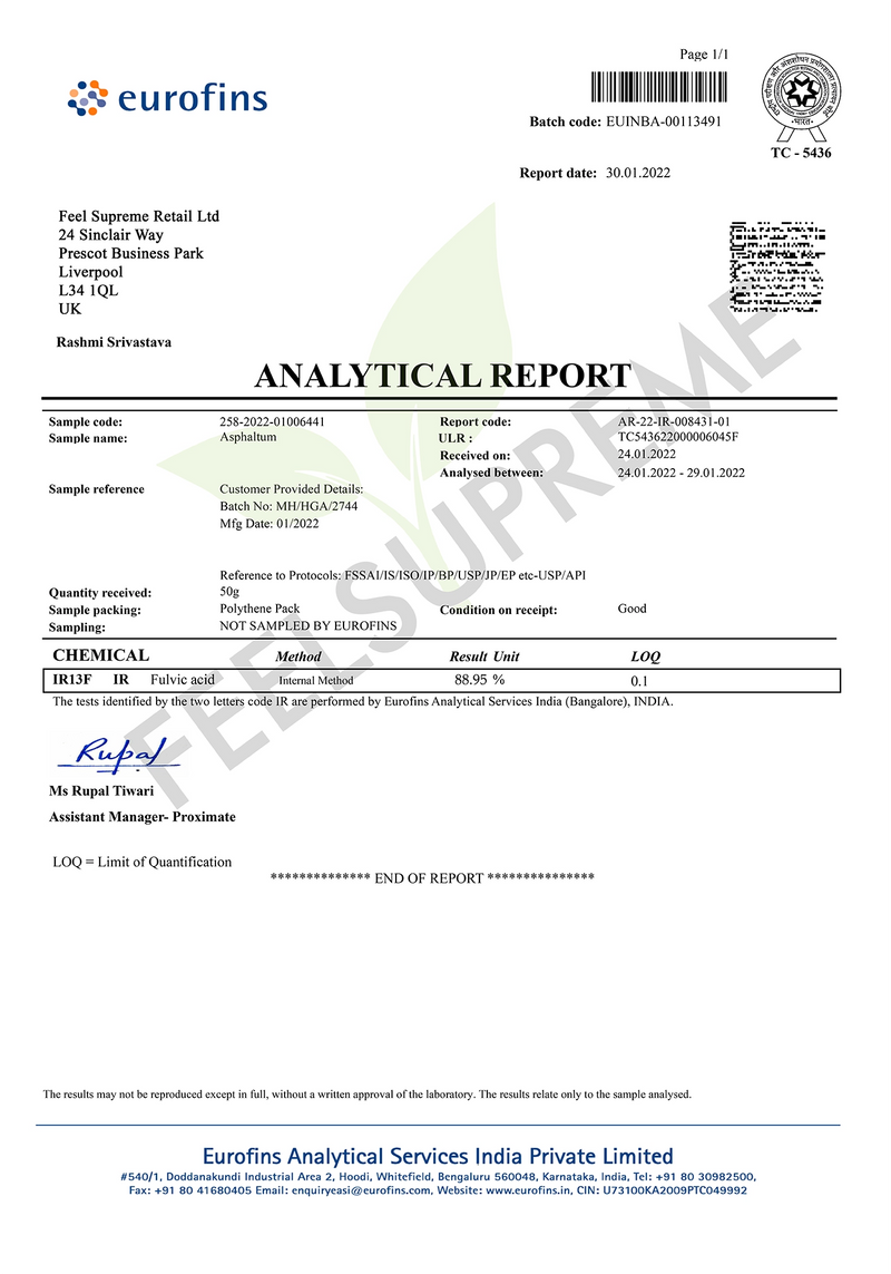 Labortest Shilajit 2