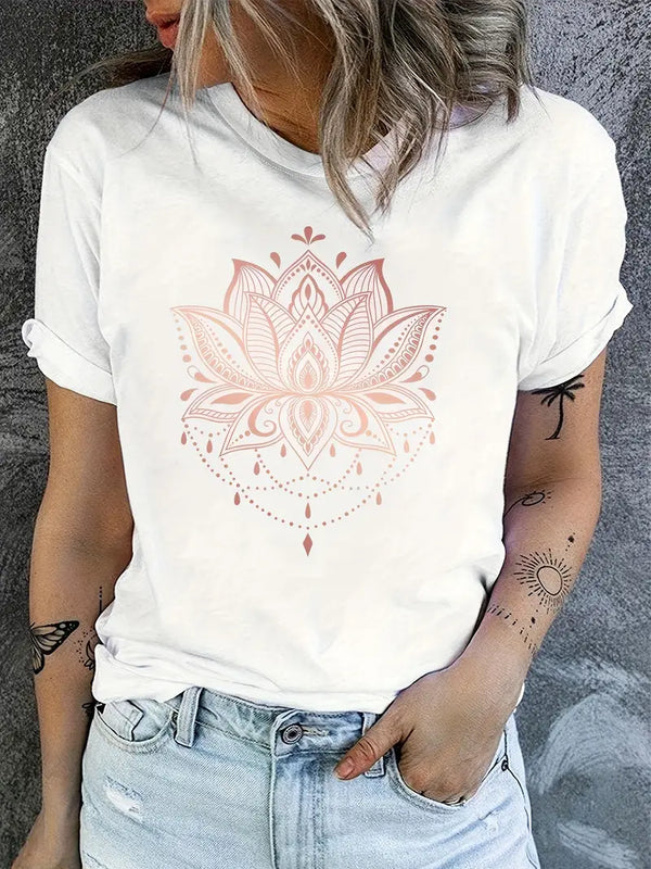 Lotus Blossoms Women's T-Shirt Size S