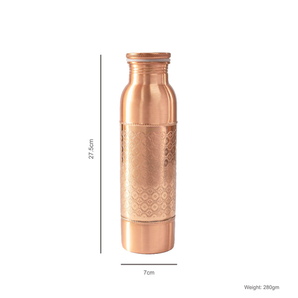 Bouteille en cuivre mosaïque 900 ml