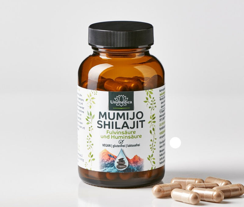 Mumijo Shilajit - 800 mg - Huminsäure und Fulvinsäure aus dem Himalaya