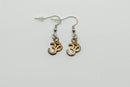 Hamsa earrings with lotus and Om – symbolism and style combined