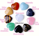 10er-Set Herzförmige Kristalle - Polierte Natürliche Edelsteine für Reiki, Meditation & Energieausgleich - Sortiment aus Rosenquarz & Amethyst