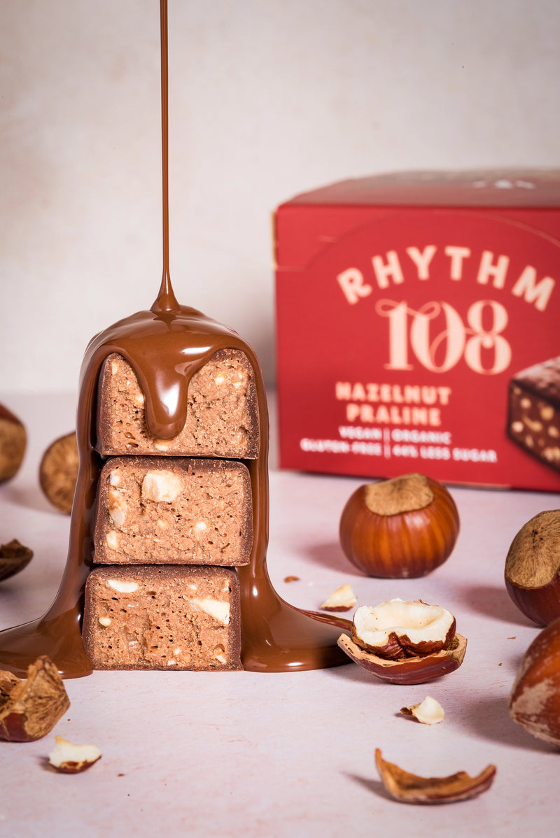 Rhythm 108 - Schweizer Veganer Almond-Pralinenriegel mit dunkler Schokolade 33g