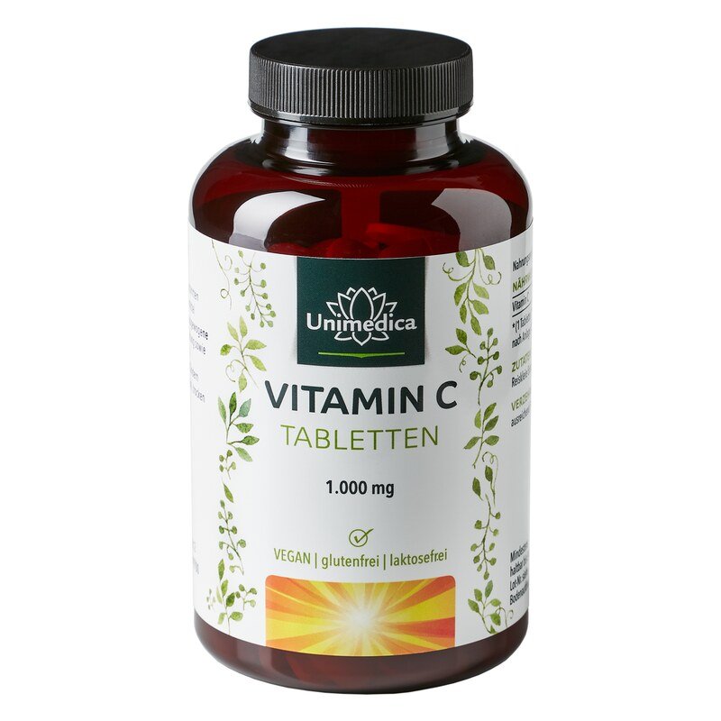 Vitamin C - 1000 mg - 99 % Reinheit - hochdosiert - 180 Tabletten