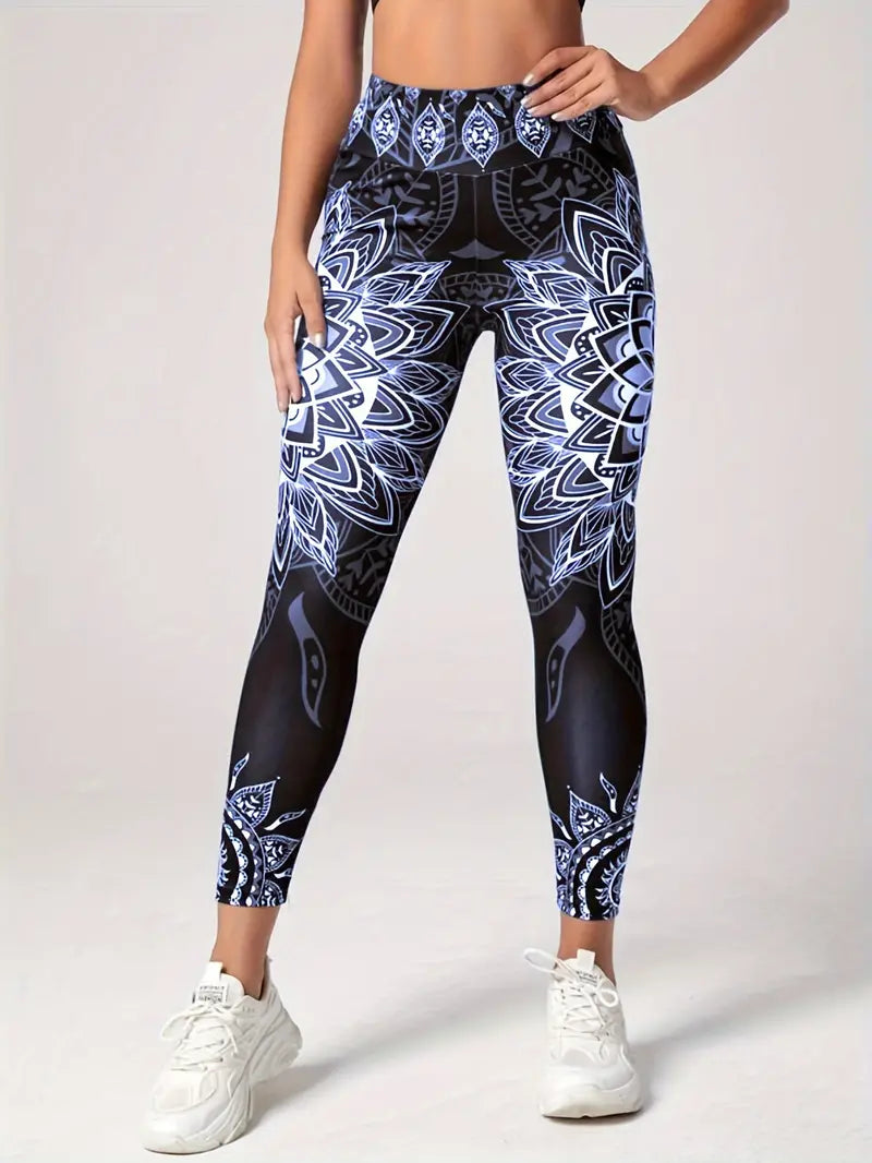 Legging de yoga taille haute avec de beaux motifs