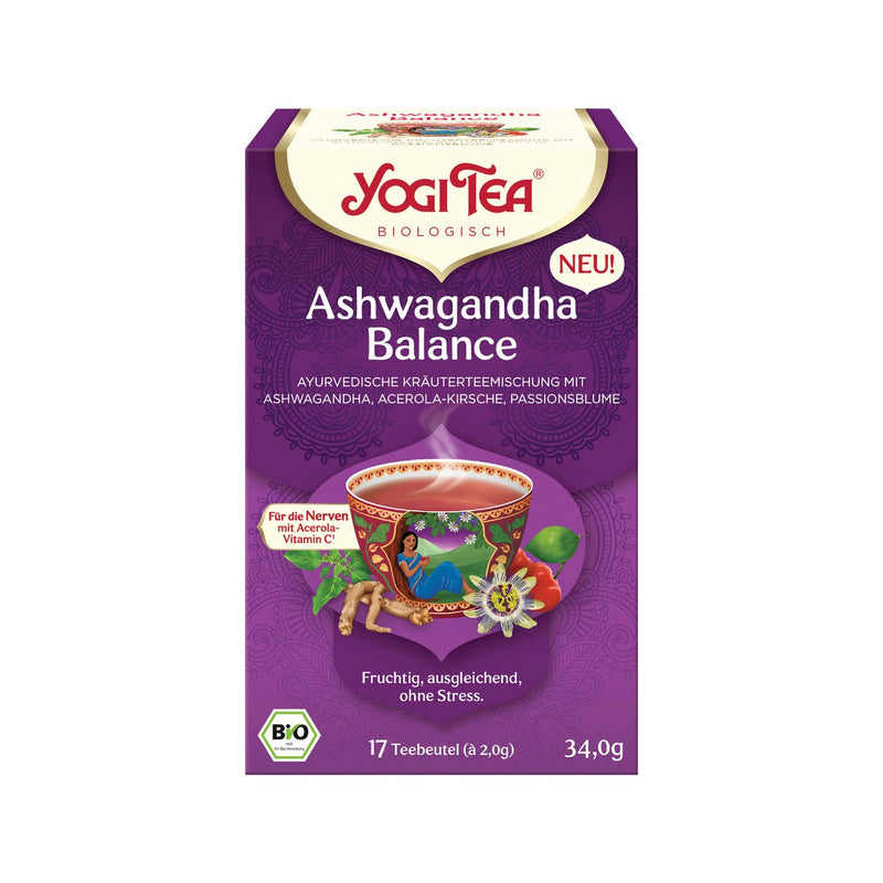 Yogi Tea Ashwagandha Balance, spiced tea, EU organic