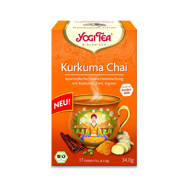 Yogi Tea Kurkuma Chai, Gewürztee, EU Bio 17 Stk.