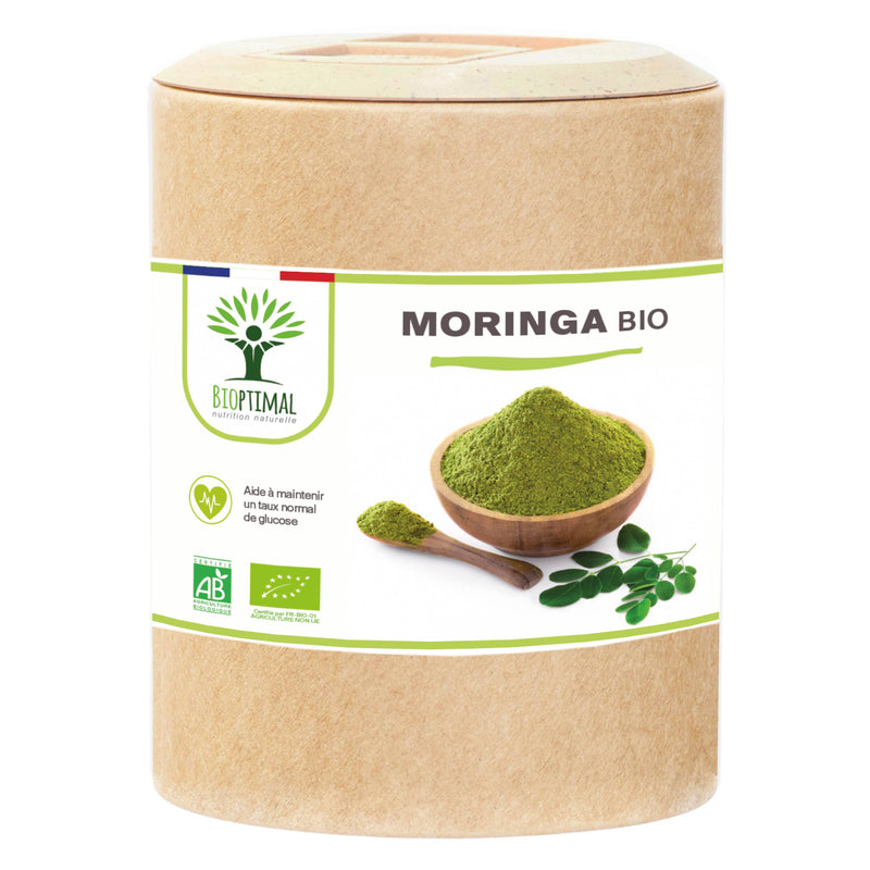 Bio-Moringa - Blutzuckerspiegel, Abnehmen - Nahrungsergänzungsmittel - in Kapseln