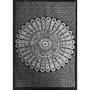 Floral mandala tapestry ritual cloth 140x213 cm
