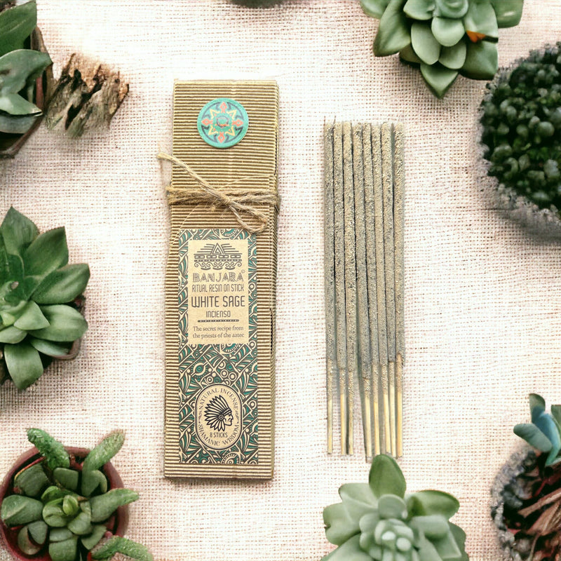 8x set of resin rods - White Sage