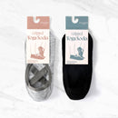 Myga Gripped Yoga-Socken Schwarz