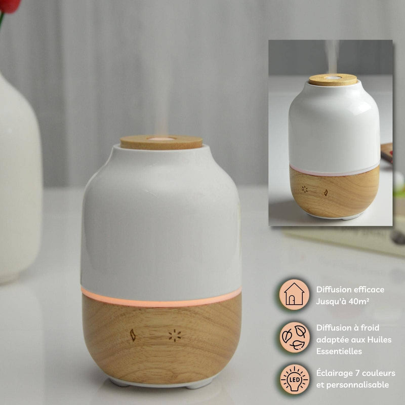 Zen'Arome - Ätherisches Öl Diffusor Holz & Keramik Purisia